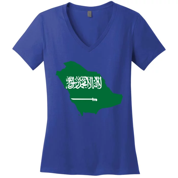 Proud Saudi Arabia For Saudi National Day Gift Women's V-Neck T-Shirt