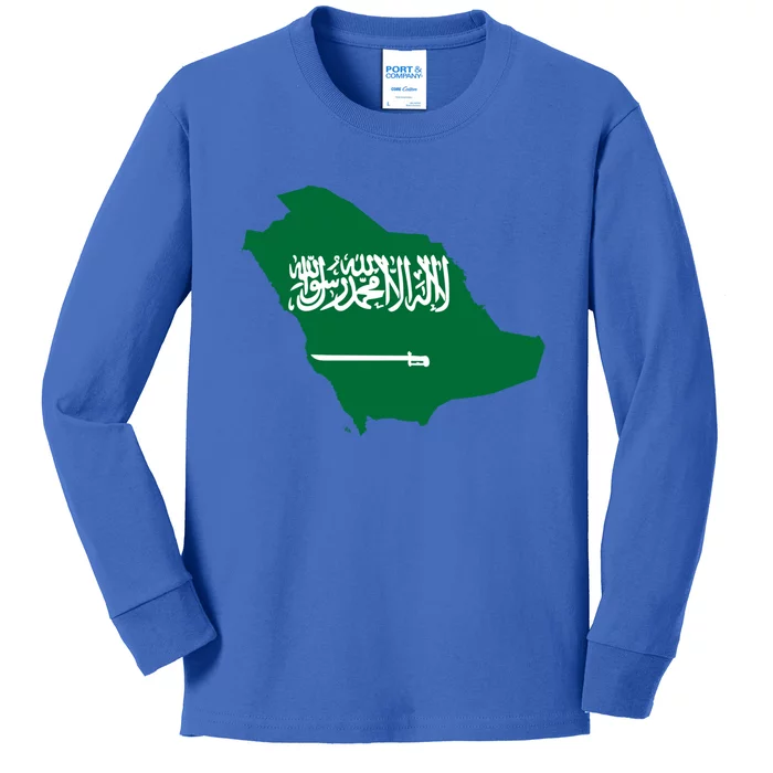 Proud Saudi Arabia For Saudi National Day Gift Kids Long Sleeve Shirt