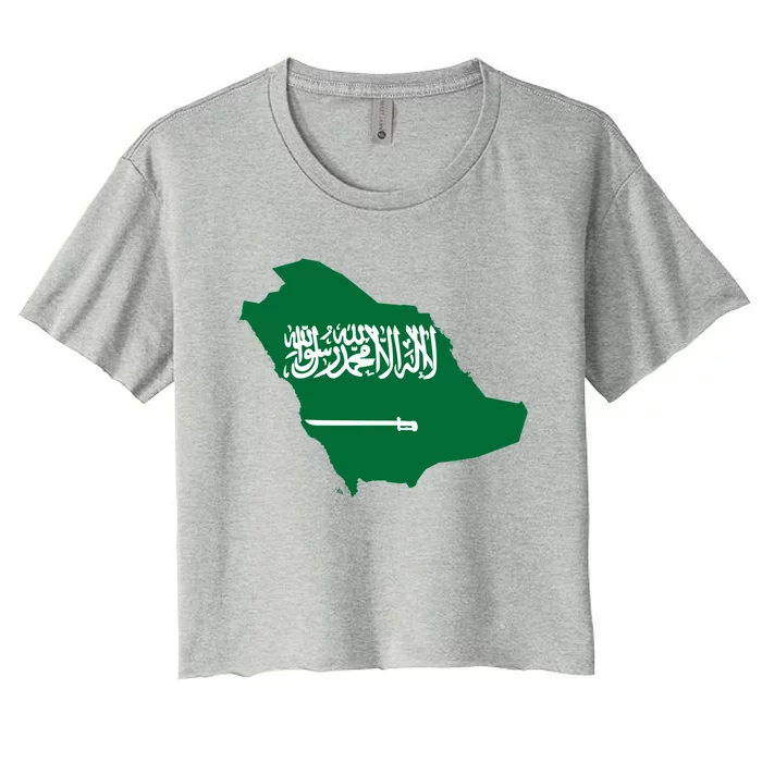 Proud Saudi Arabia For Saudi National Day Gift Women's Crop Top Tee