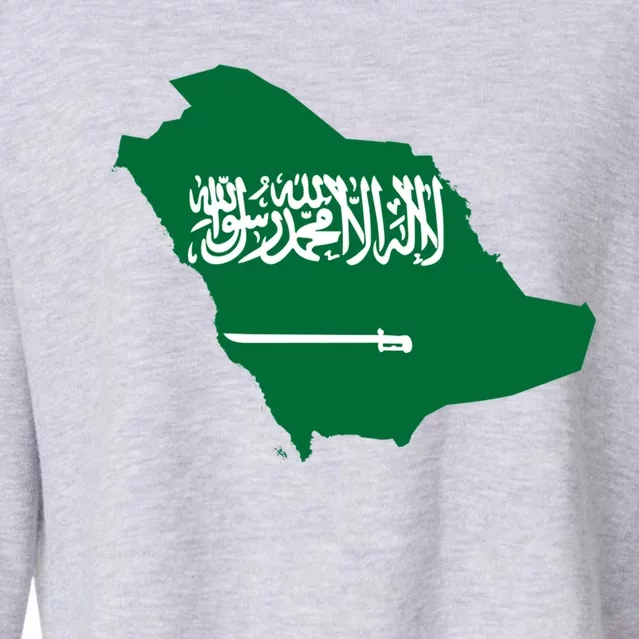 Proud Saudi Arabia For Saudi National Day Gift Cropped Pullover Crew