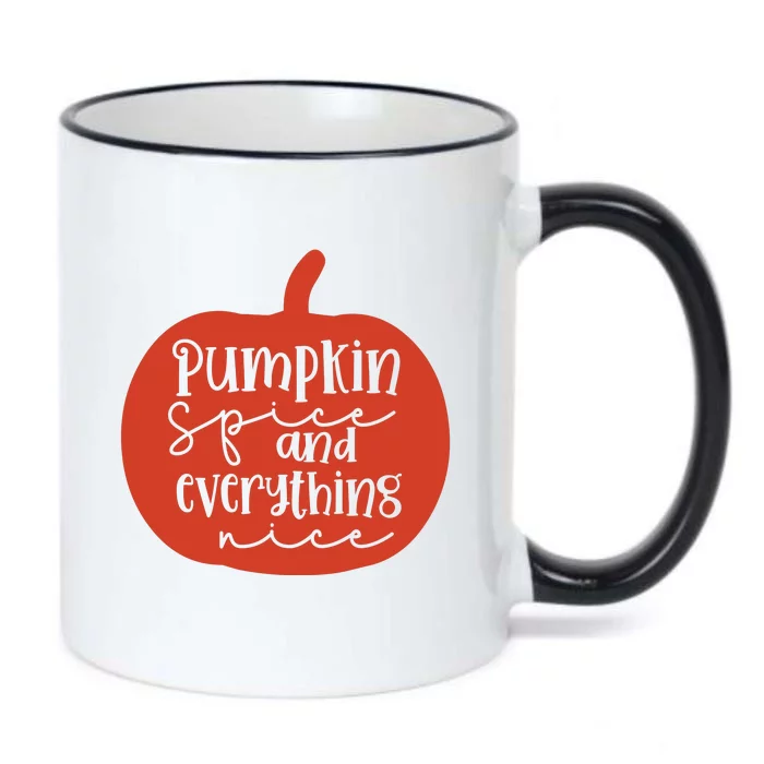 Pumpkin Spice And Everything Nice Black Color Changing Mug