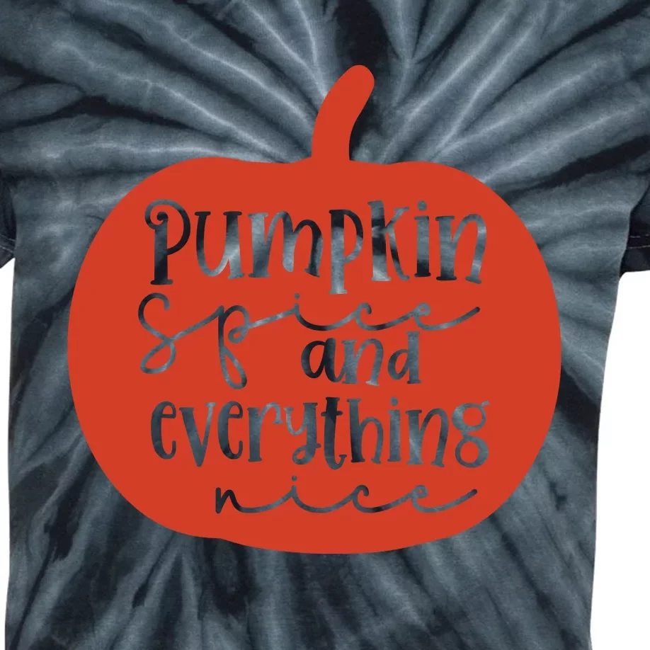 Pumpkin Spice And Everything Nice Kids Tie-Dye T-Shirt