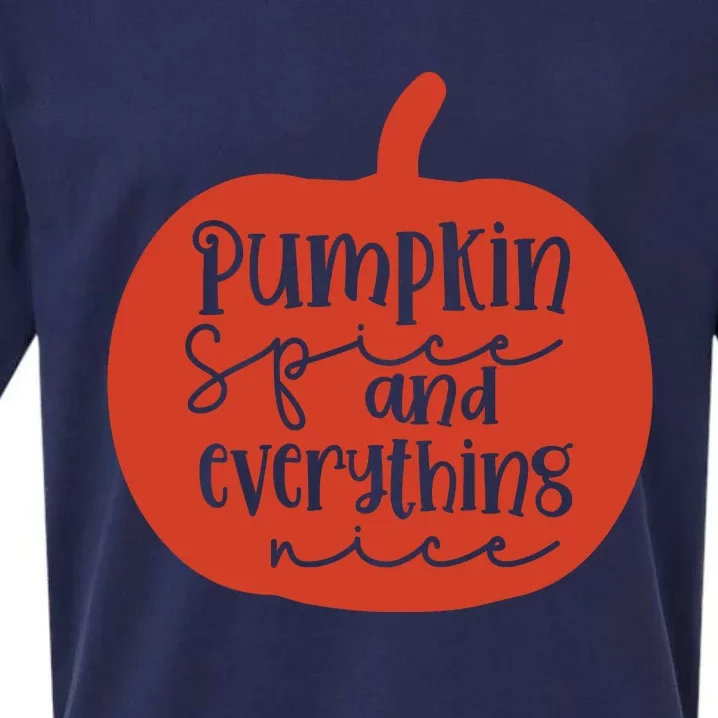 Pumpkin Spice And Everything Nice Sueded Cloud Jersey T-Shirt