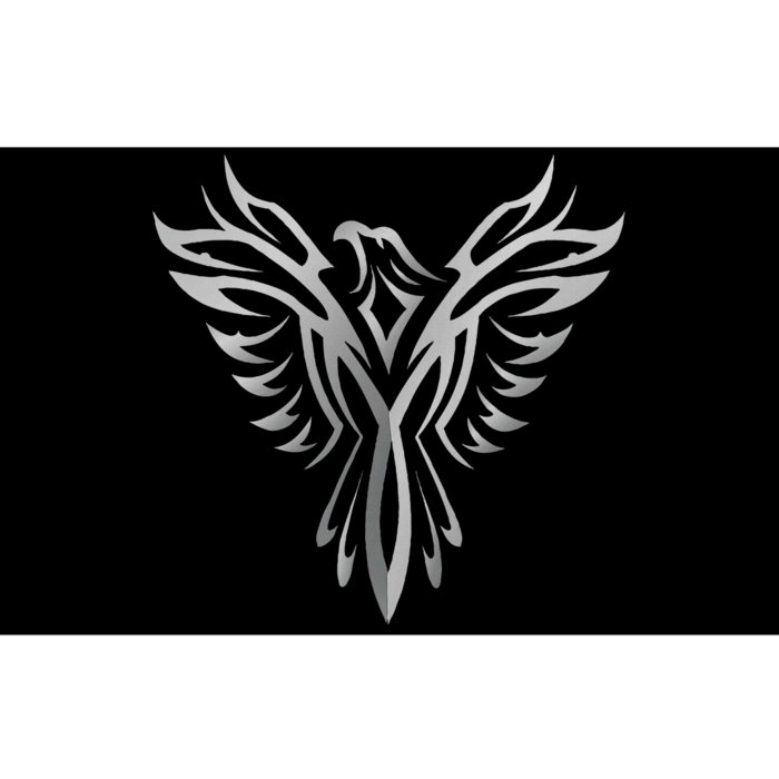 Phoenix  Silver Animal Graphic Art Design Bumper Sticker