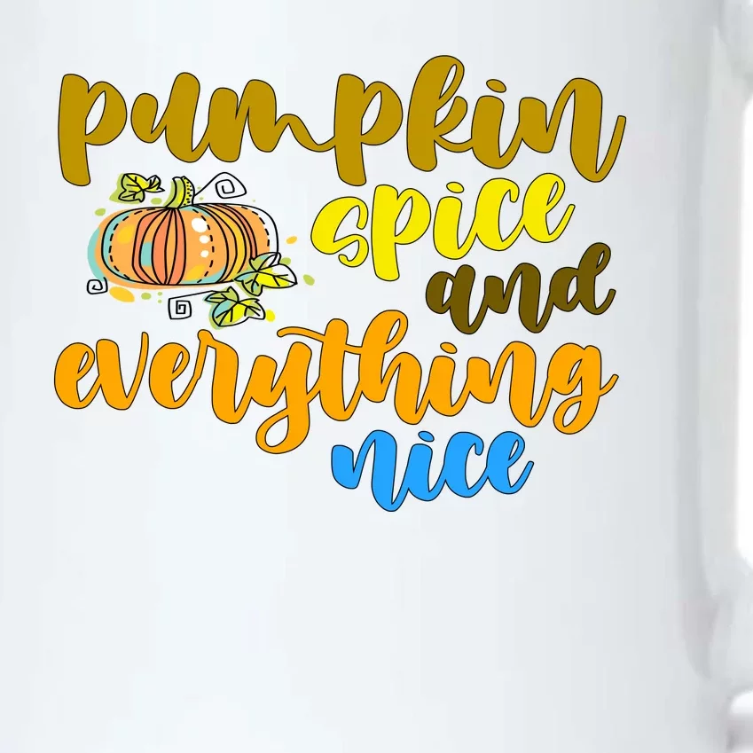 Pumpkin Spice And Everything Nice Halloween Black Color Changing Mug