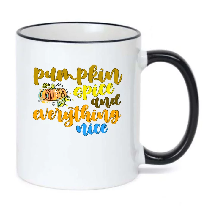 Pumpkin Spice And Everything Nice Halloween Black Color Changing Mug