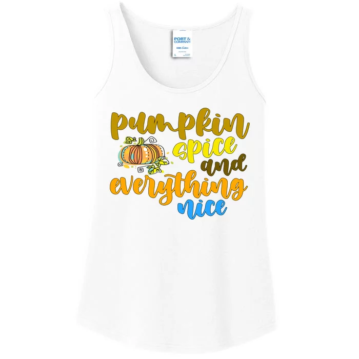 Pumpkin Spice And Everything Nice Halloween Ladies Essential Tank