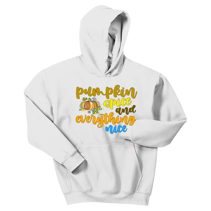 Pumpkin Spice And Everything Nice Halloween Kids Hoodie