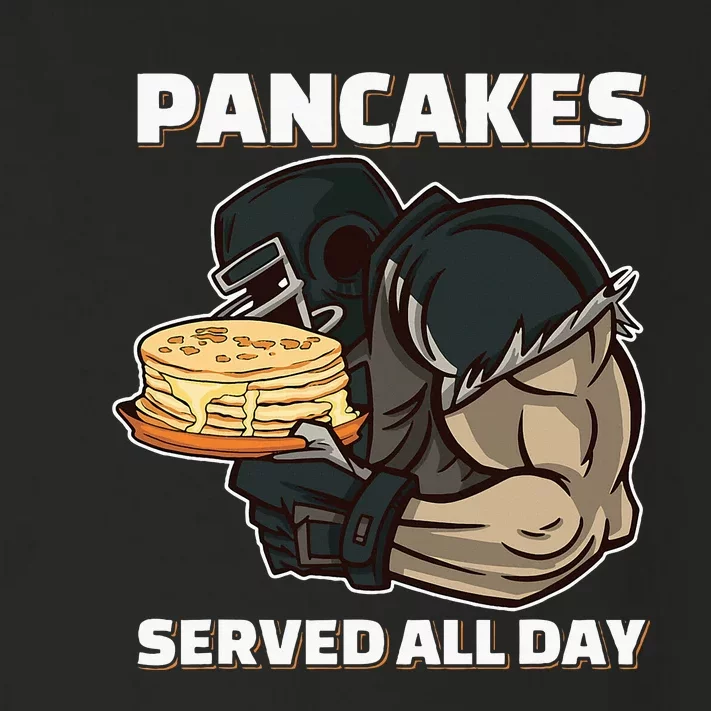 Pancakes Served All Day Football Offensive Lineman Pancake Toddler Long Sleeve Shirt