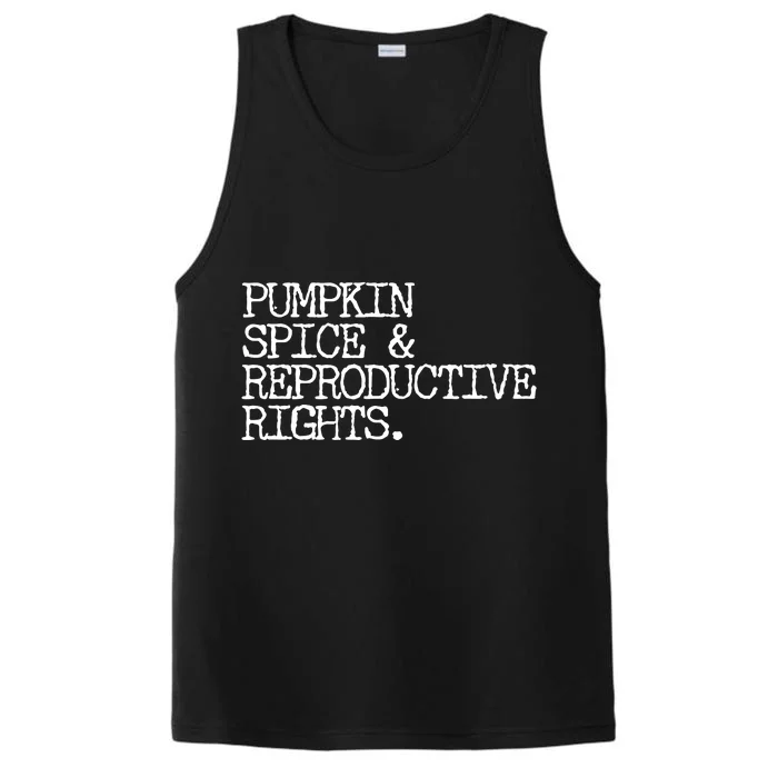 Pumpkin Spice And Reproductive Rights Performance Tank