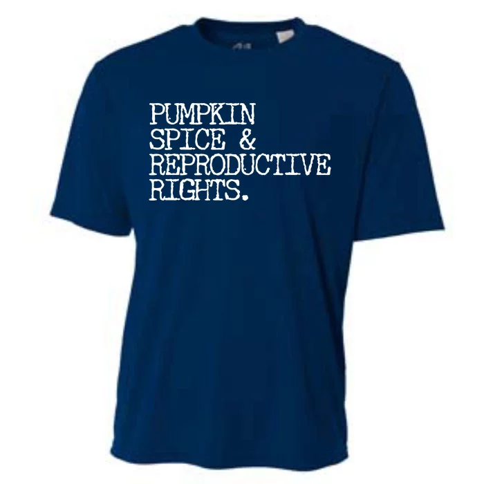 Pumpkin Spice And Reproductive Rights Cooling Performance Crew T-Shirt