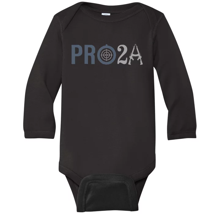 Pro Second Amendment Freedom Over Tyranny Baby Long Sleeve Bodysuit