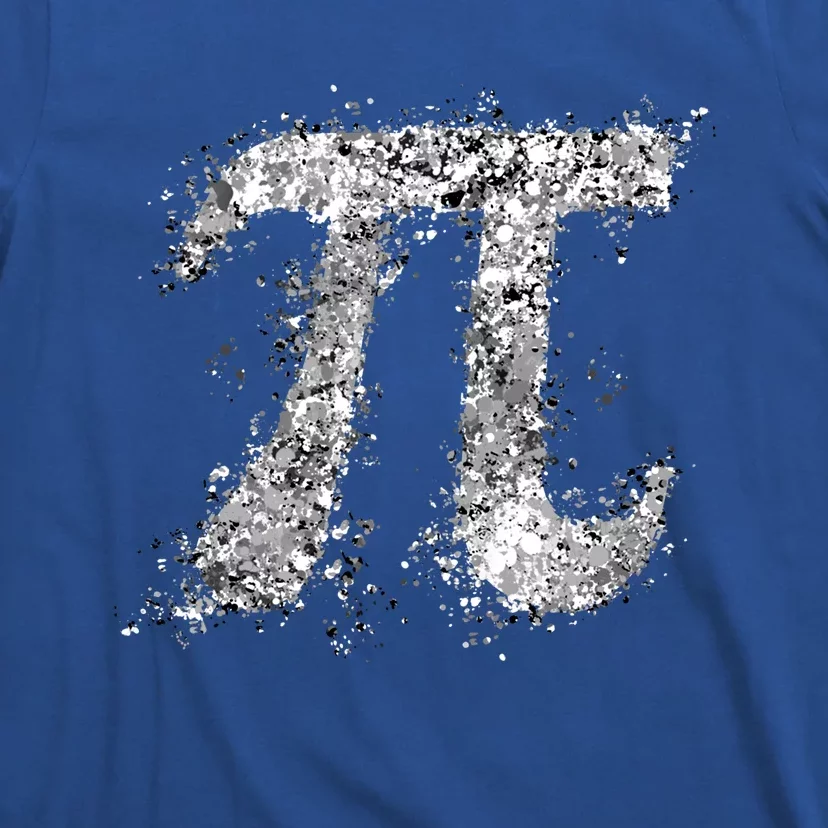 Pi Symbol Action (Drip Art) Painting Splatter Bw Gift T-Shirt