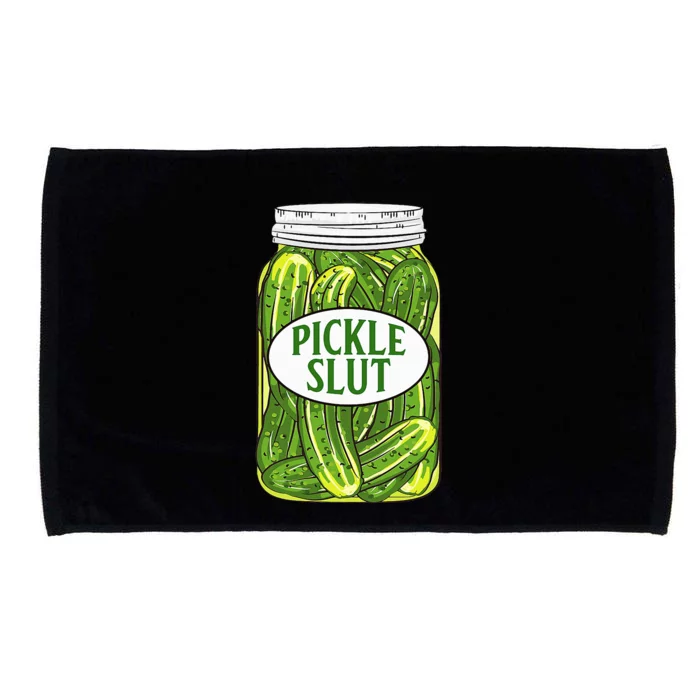 Pickle Slut A Girl Who Loves Pickles Canning Food Quote Microfiber Hand Towel