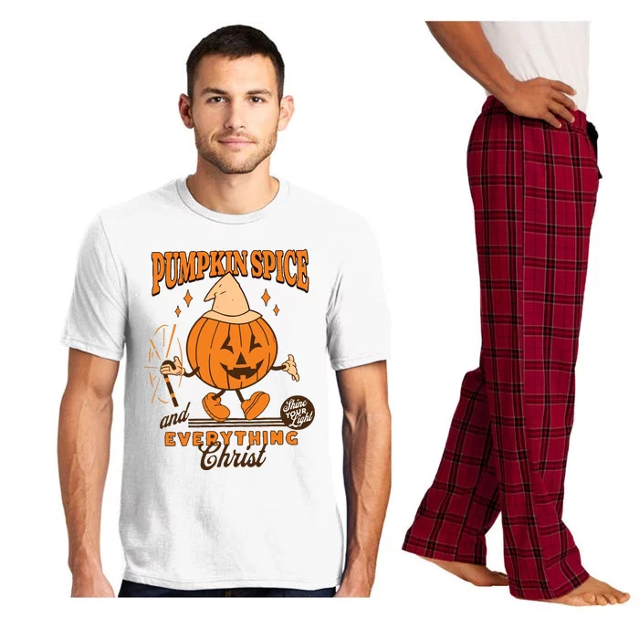 Pumpkin Spice And Everything Christ Jesus Fall Halloween Pajama Set