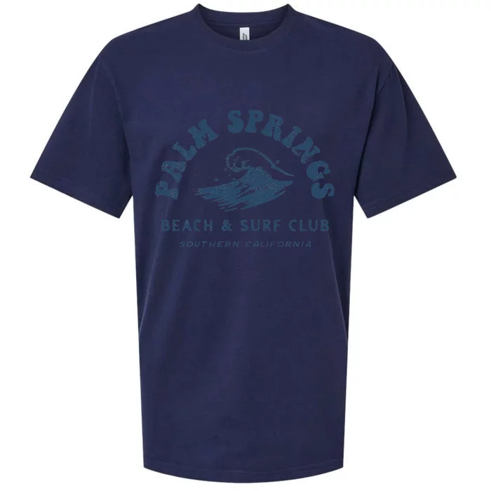 Palm Springs Beach Surf Club Summer Vacations Sueded Cloud Jersey T-Shirt