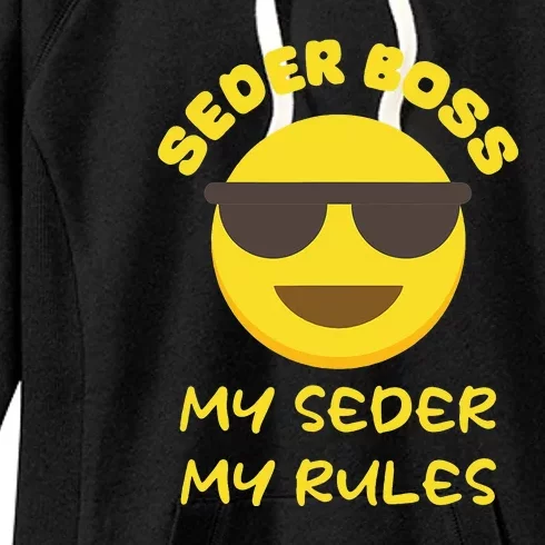 Passover Seder Boss My Rules Jewish Funny PESACH Matzah Women's Fleece Hoodie