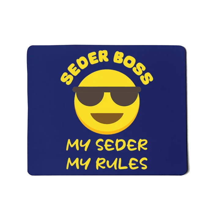 Passover Seder Boss My Rules Jewish Funny PESACH Matzah Mousepad