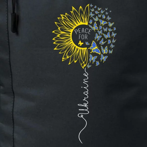 Peace Sunflower Butterflies Flag Support Daily Commute Backpack