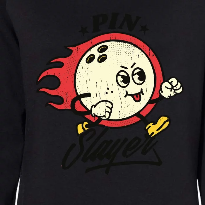 Pink Slayer Bowling Womens California Wash Sweatshirt