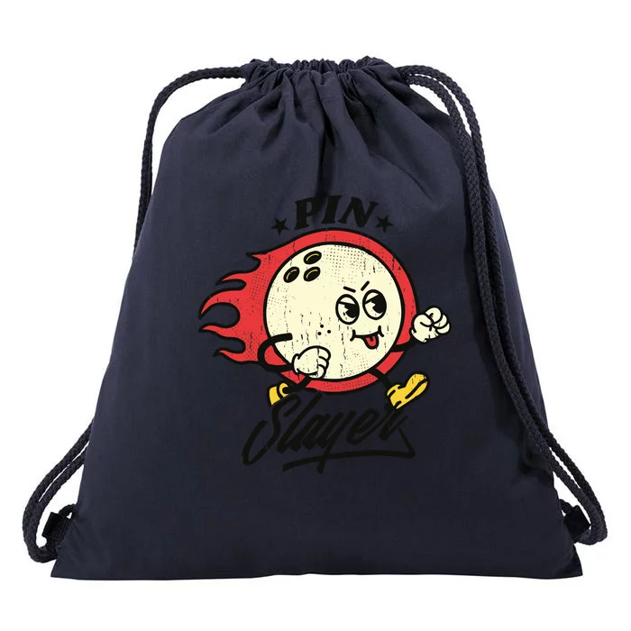 Pink Slayer Bowling Drawstring Bag