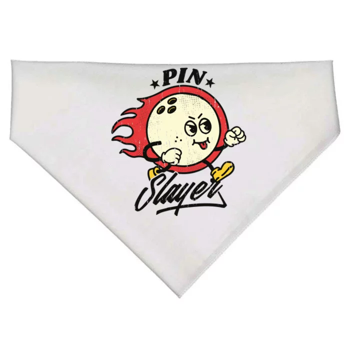 Pink Slayer Bowling USA-Made Doggie Bandana