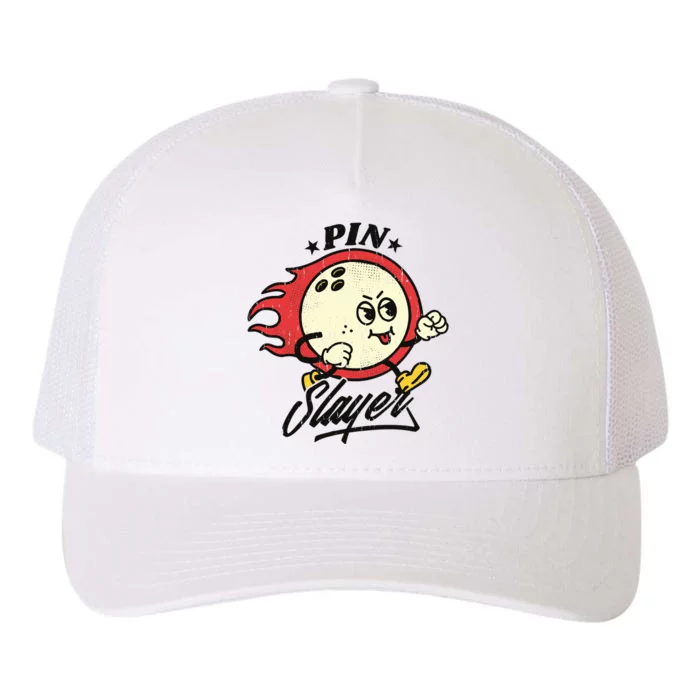 Pink Slayer Bowling Yupoong Adult 5-Panel Trucker Hat