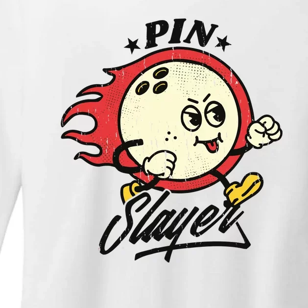 Pink Slayer Bowling Womens CVC Long Sleeve Shirt