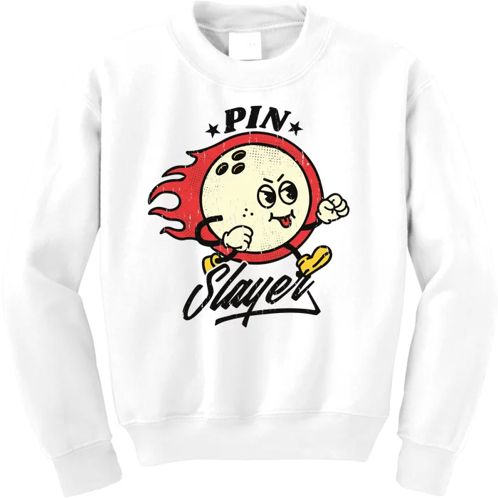 Pink Slayer Bowling Kids Sweatshirt