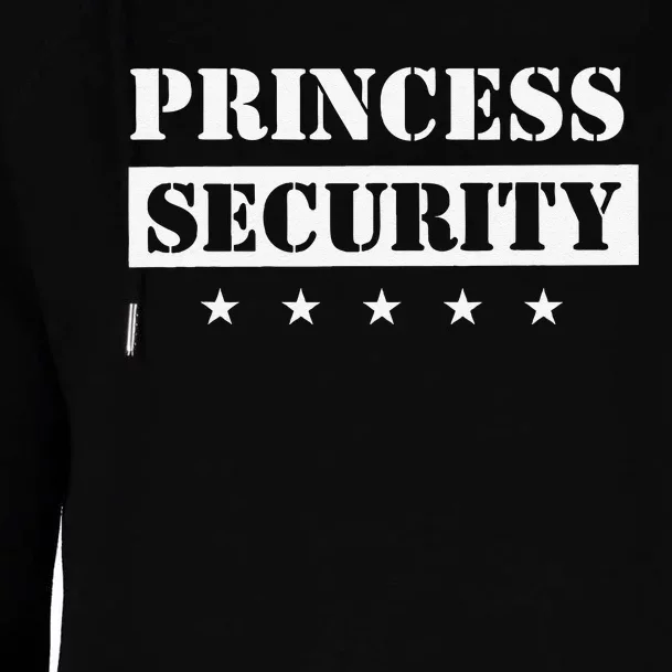 Princess Security Birthday Party Team Pregnancy Daughter Womens Funnel Neck Pullover Hood