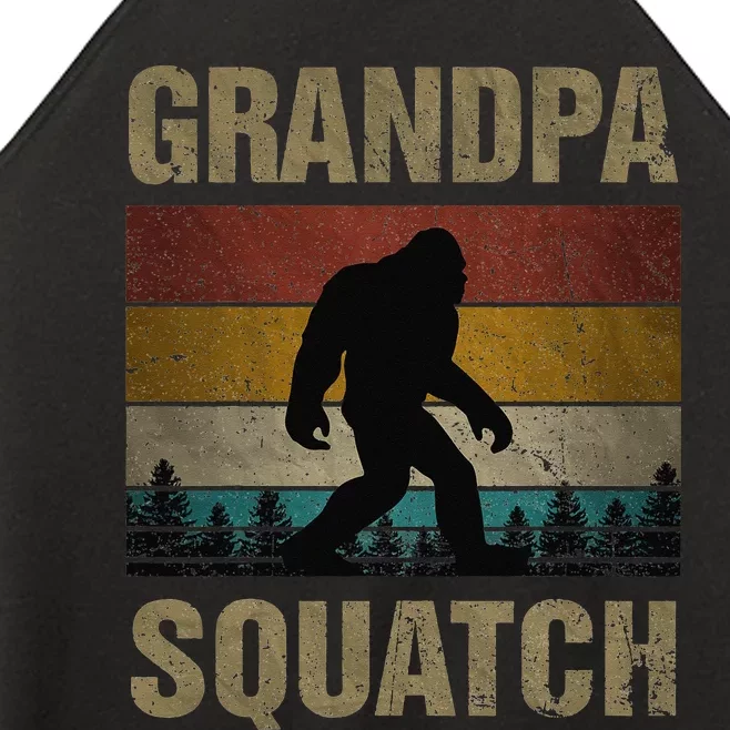 Papa Squatch Bigfoot Papa Sasquatch Yeti Family Women’s Perfect Tri Rocker Tank