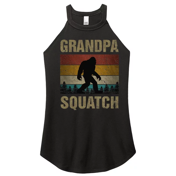 Papa Squatch Bigfoot Papa Sasquatch Yeti Family Women’s Perfect Tri Rocker Tank