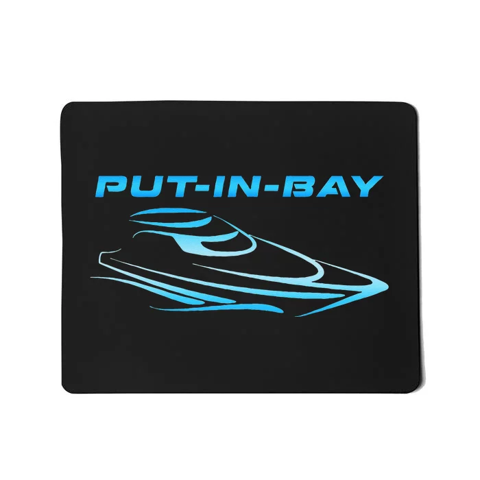 PutInBay South Bass Island Ohio Party Cove Boating Skiing Mousepad