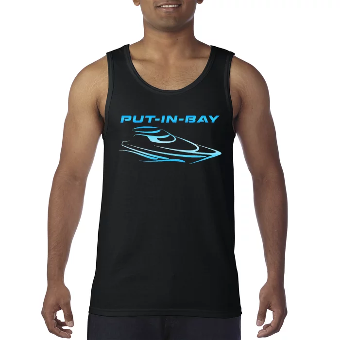 PutInBay South Bass Island Ohio Party Cove Boating Skiing Tank Top