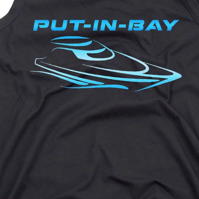 PutInBay South Bass Island Ohio Party Cove Boating Skiing Tank Top