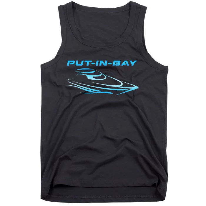 PutInBay South Bass Island Ohio Party Cove Boating Skiing Tank Top