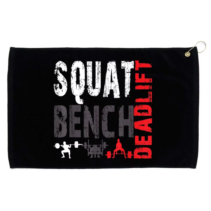 Powerlifting, Squat, Bench, Deadlift, Weightlifting Gift Grommeted Golf Towel