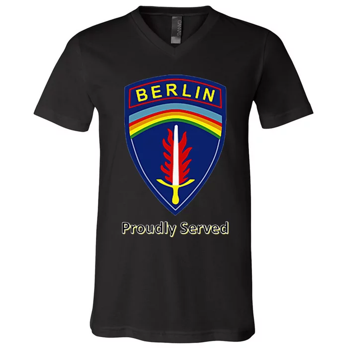 Proudly Served Berlin Brigade V-Neck T-Shirt