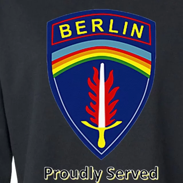 Proudly Served Berlin Brigade Cropped Pullover Crew