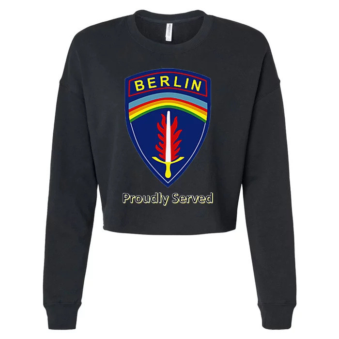 Proudly Served Berlin Brigade Cropped Pullover Crew