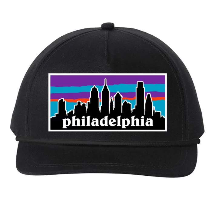 Philadelphia Skyline Baseball Philadelphia City Vintage Phill Snapback Five-Panel Rope Hat