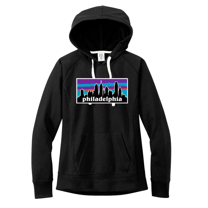 Philadelphia Skyline Baseball Philadelphia City Vintage Phill Women's Fleece Hoodie