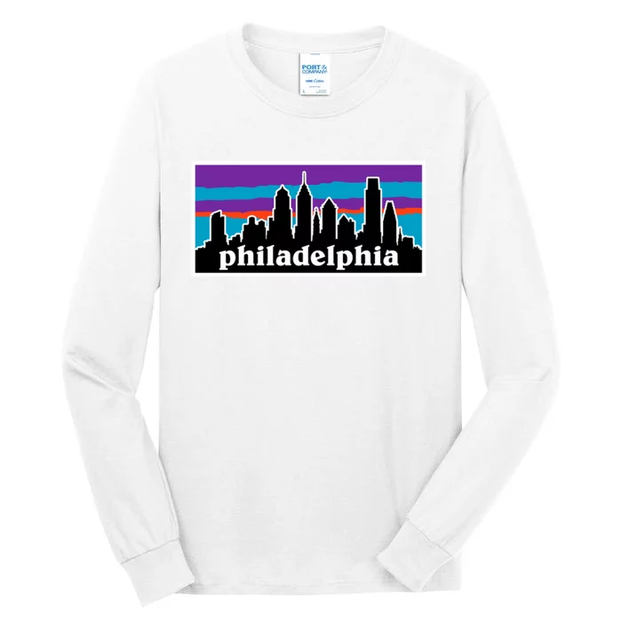 Philadelphia Skyline Baseball Philadelphia City Vintage Phill Tall Long Sleeve T-Shirt