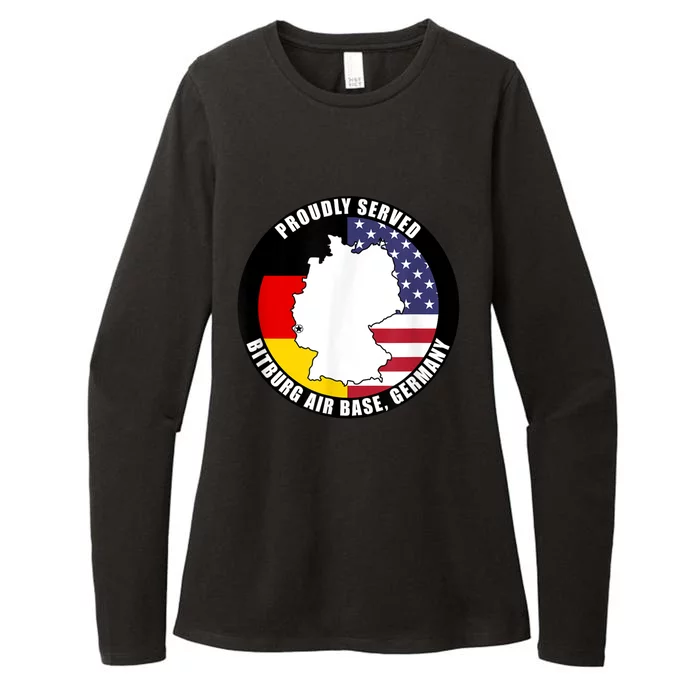 Proudly Served Bitburg Air Base Germany Military Veteran Womens CVC Long Sleeve Shirt