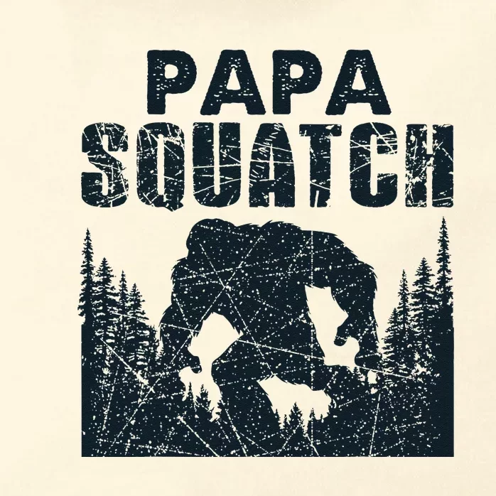 Papa Squatch Bigfoot Dad Fathers Day Zip Tote Bag