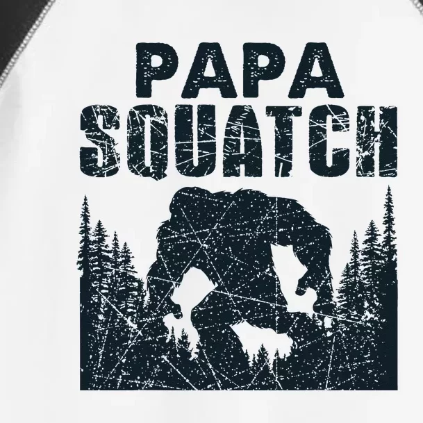 Papa Squatch Bigfoot Dad Fathers Day Toddler Fine Jersey T-Shirt