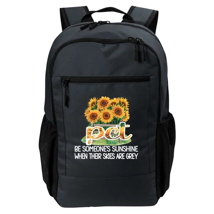 Pct Sunflower Best Patient Care Tech Cool Gift Daily Commute Backpack