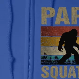 Papa Squatch Bigfoot Papa Sasquatch Yeti Family Full Zip Hoodie