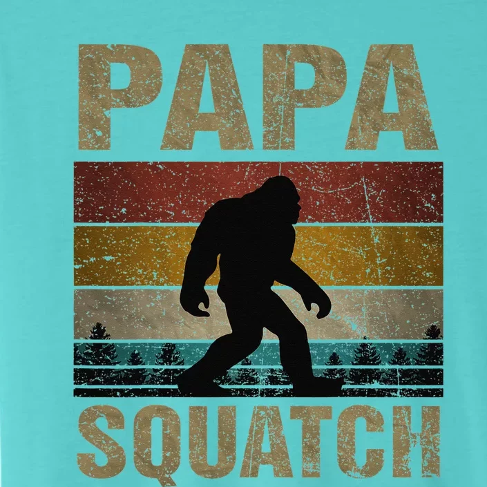 Papa Squatch Bigfoot Papa Sasquatch Yeti Family ChromaSoft Performance T-Shirt