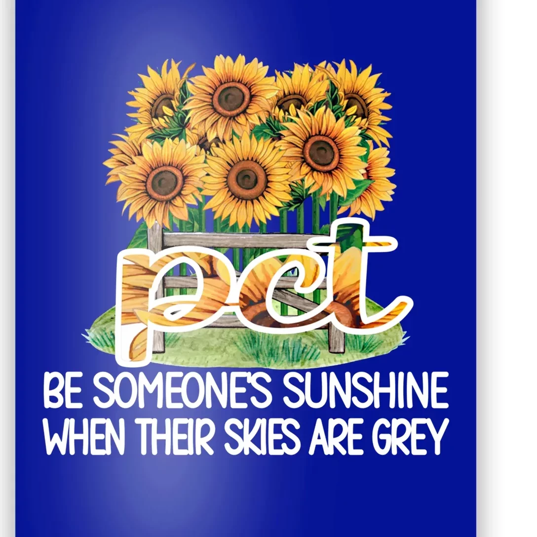 Pct Sunflower Best Patient Care Tech Meaningful Gift Poster